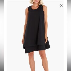 Accouchee Sleeveless Cotton Maternity/Nursing Swing Dress